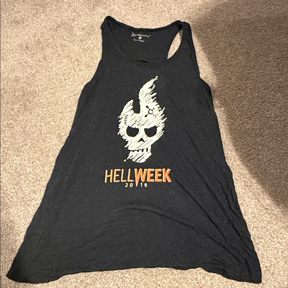 Orange theory HELLWEEK Graphic Black Tank Top